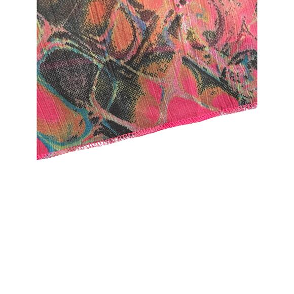 Wild at Heart! LaModa Bold Pink Animal Print Poncho Top w/ Bling – Size M/L - Picture 5 of 7